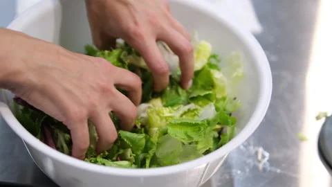 Restaurant backstage cooking buffet master class cooking cherry tomato and quail Stock Footage 280046464