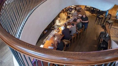 Restaurant Bar Timelapse 4k 스톡 동영상 129345927