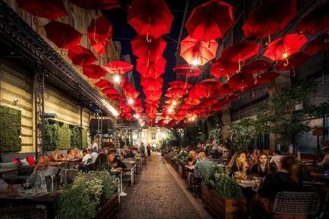 Restaurant in Belgrade Stock Photos