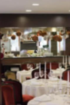 Restaurant blur background Stock-Fotos