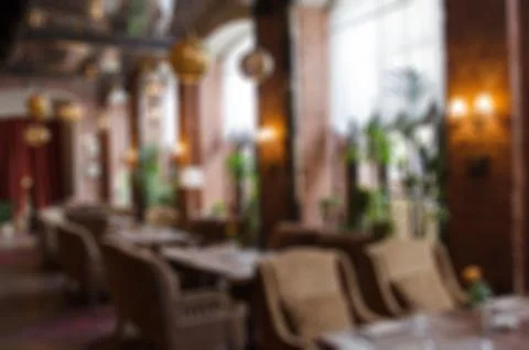 Restaurant blur background Foto stock