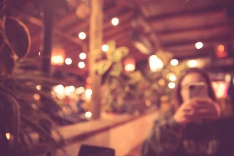 Restaurant blur Foto stock