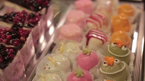 Restaurant breakfast with cake Stock Footage 71799313