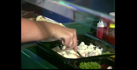 Restaurant Buffet – All You Can Eat (Australia, 1997) Stock Footage 317804115