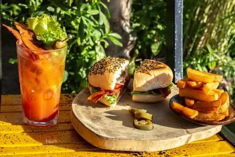 Restaurant burger Stock Photos