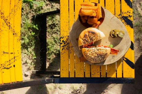 Restaurant burger Stock Photos