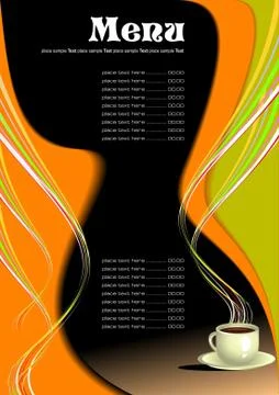 Restaurant (cafe) menu Ilustração Stock