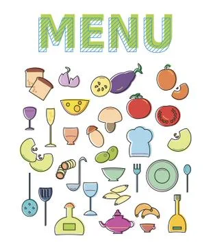 Restaurant cafe menu template design Stock Illustration