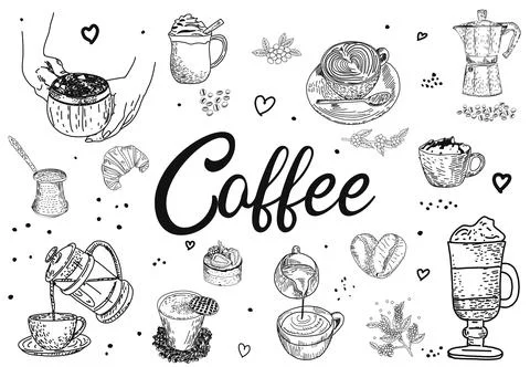 Restaurant cafe menu, template design. Stock Illustration