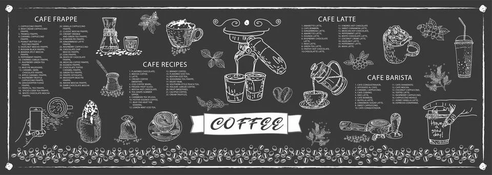 Restaurant cafe menu, template design. Illustrazione stock