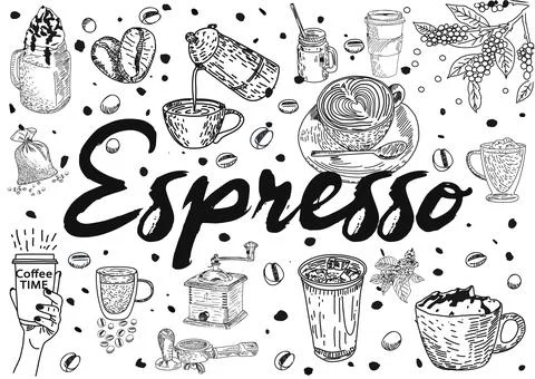 Restaurant cafe menu, template design. Stock Illustration