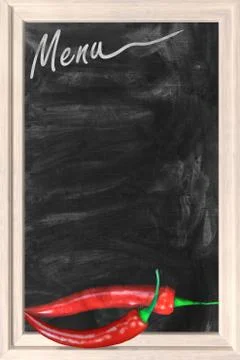 Restaurant chalkboard menu Stock Photos