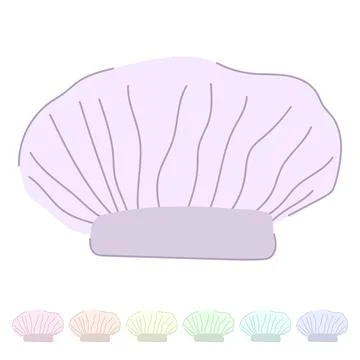 Restaurant chef hat vector cartoon graphic Stockillustratie