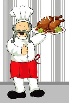 Restaurant chef Stock Illustration