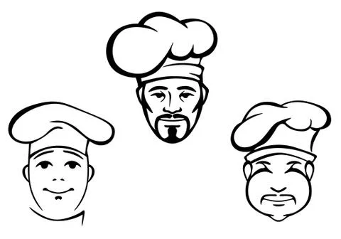 Restaurant chefs Illustration