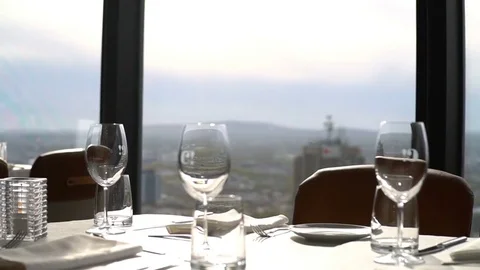 Restaurant Cinematic Steadicam Video stock 77106175