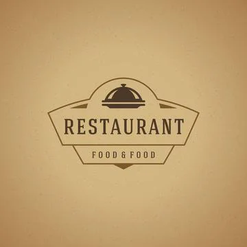Restaurant Cloche Design Element Stock Illustration