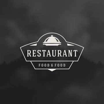 Restaurant Cloche Design Element Stock Illustration
