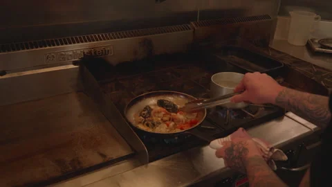 Restaurant Cooking Stock Footage 247896471