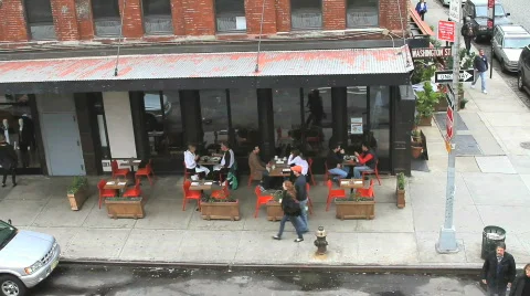 Restaurant Corner Stock Footage 547506