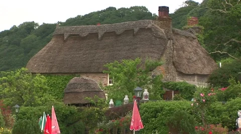 Restaurant cottage at Tolverne Stock Footage 61575684