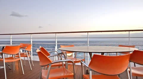 Restaurant on a cruiser 스톡 동영상 10761582
