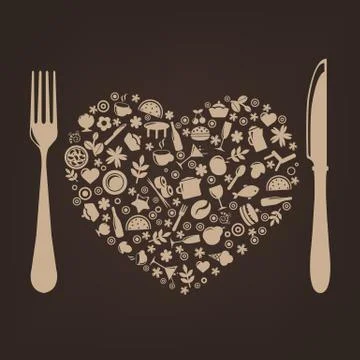 Restaurant design Stock Illustration