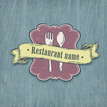 Restaurant design template. vector, eps10. Stock Illustration