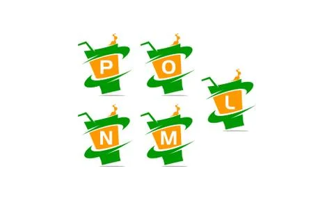 Restaurant Drink Template Set Stock-Illustration