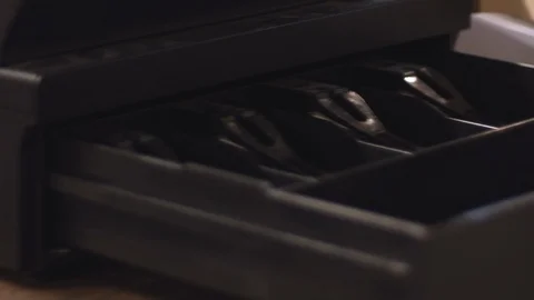 RESTAURANT EMPTY REGISTER Stock Footage 127196814