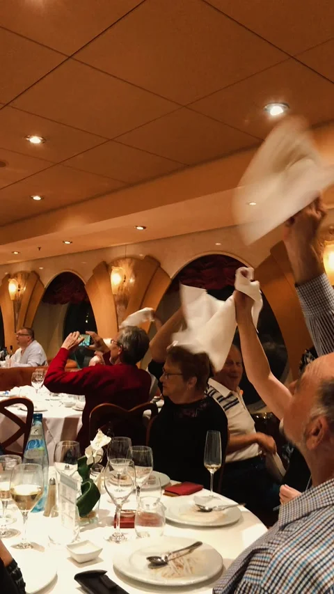 Restaurant event with waiters 1 edit Stock Footage 344695688