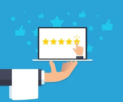 Restaurant feedback concept Stock Illustration