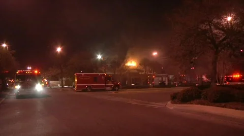 Restaurant Fire 10 Stock Footage 688388