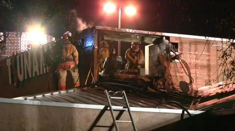 Restaurant Fire 2 Stock Footage 688597