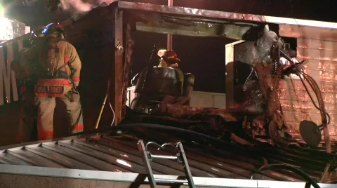 Restaurant Fire 3 Stock Footage 688595