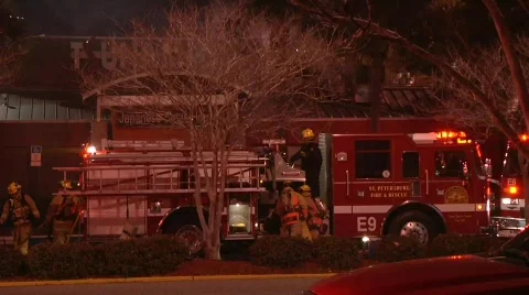 Restaurant Fire 4 Stock Footage 688586