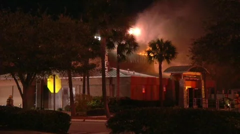 Restaurant Fire 6 Stock Footage 688448