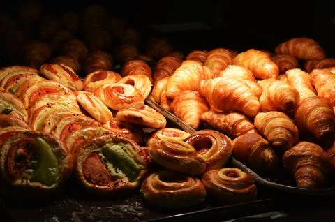 Restaurant food, bread Stock Photos