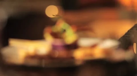 RESTAURANT FOOD Stock Footage 8861122