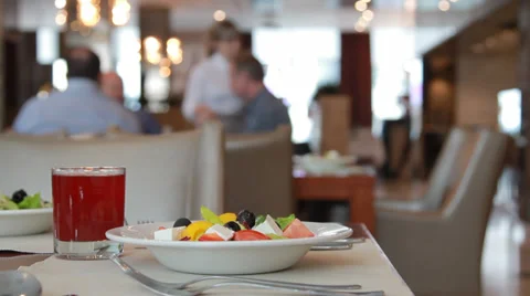 Restaurant food Stock Footage 37690624