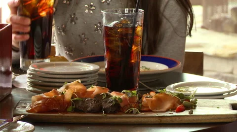 Restaurant Food Tapas Stock Footage 43995595
