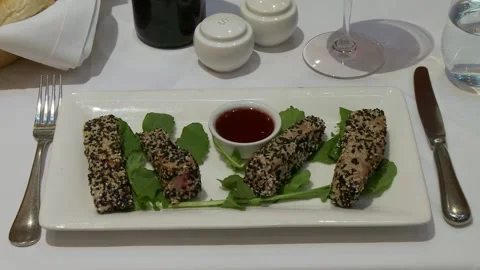 Restaurant Gourmet Dishes Video stock 167546641