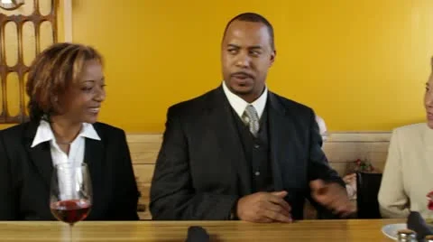 Restaurant Group Stock Footage 22784126