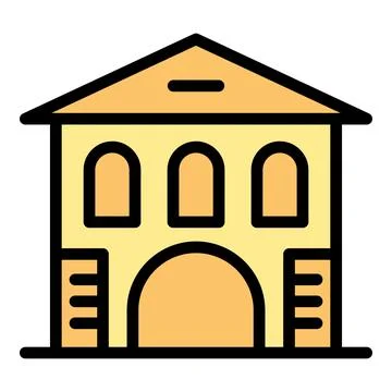 Restaurant house icon vector flat Ilustración de archivo