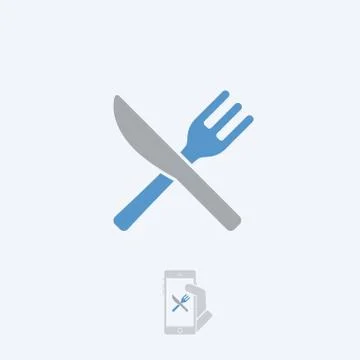 Restaurant icon Stockillustratie