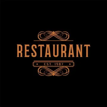 Restaurant Icon Logo Design Template Stock Illustration