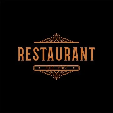 Restaurant Icon Logo Design Template Stock Illustration
