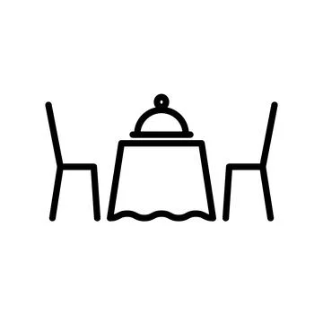 Restaurant icon template Stock Illustration