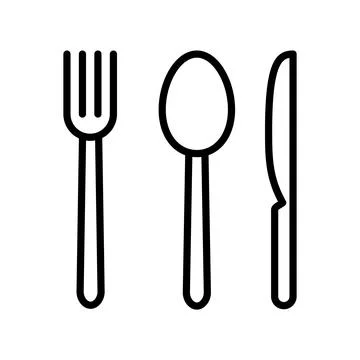 Restaurant icon template Stock Illustration