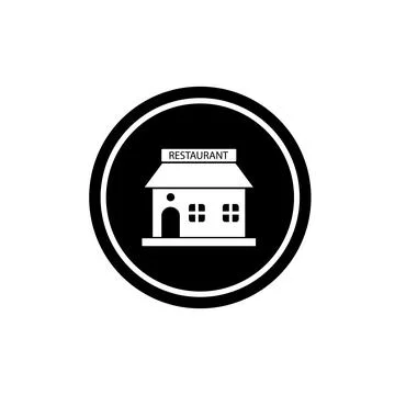 Restaurant icon vector Ilustración de archivo
